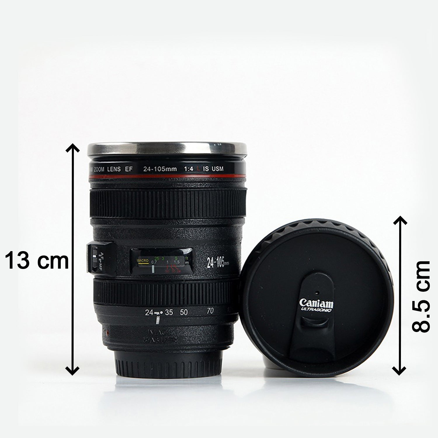 4763 Plastic Camera Lens Stainless Steel Coffee Mug 4763 Plastic Camera Lens Stainless Steel Coffee Mug